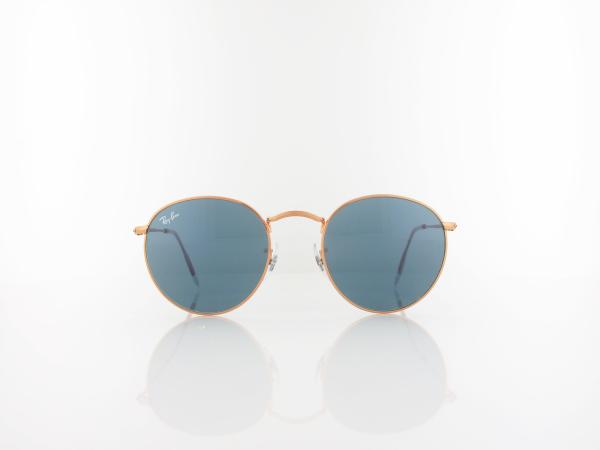 Ray Ban | Round Metal RB3447 9202R5 50 | rose gold / blue