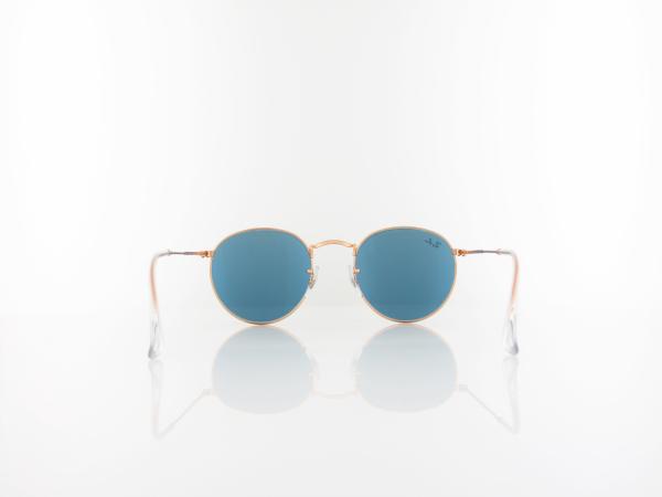 Ray Ban | Round Metal RB3447 9202R5 50 | rose gold / blue