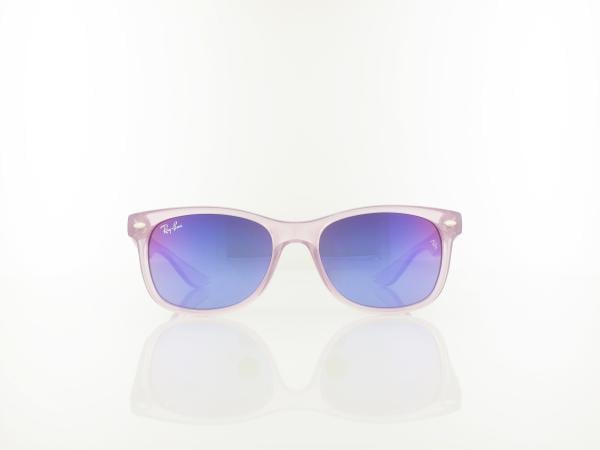 Ray Ban | New Wayfarer KIDS RJ9052S 7147B1 47 | opal violett / green - mirror blue violet
