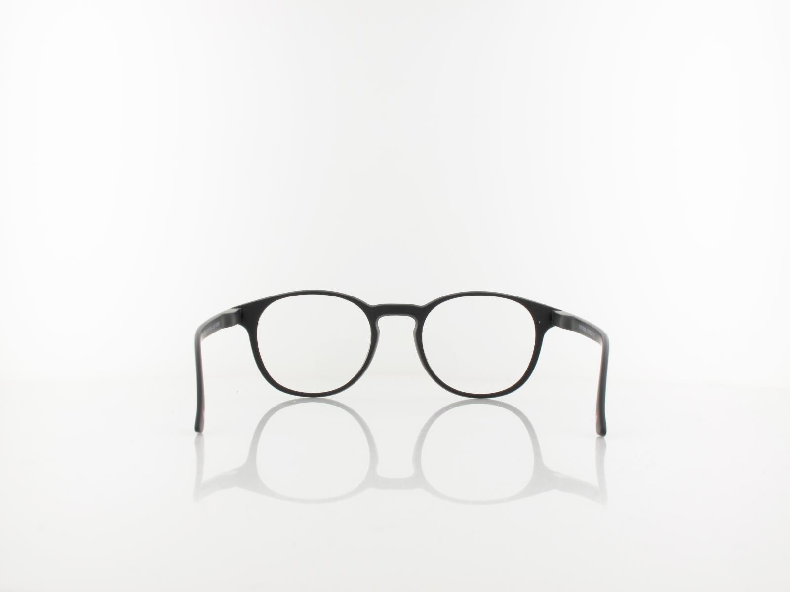 Brilando | MR52 Fertiglesebrille | matt black | +3,50