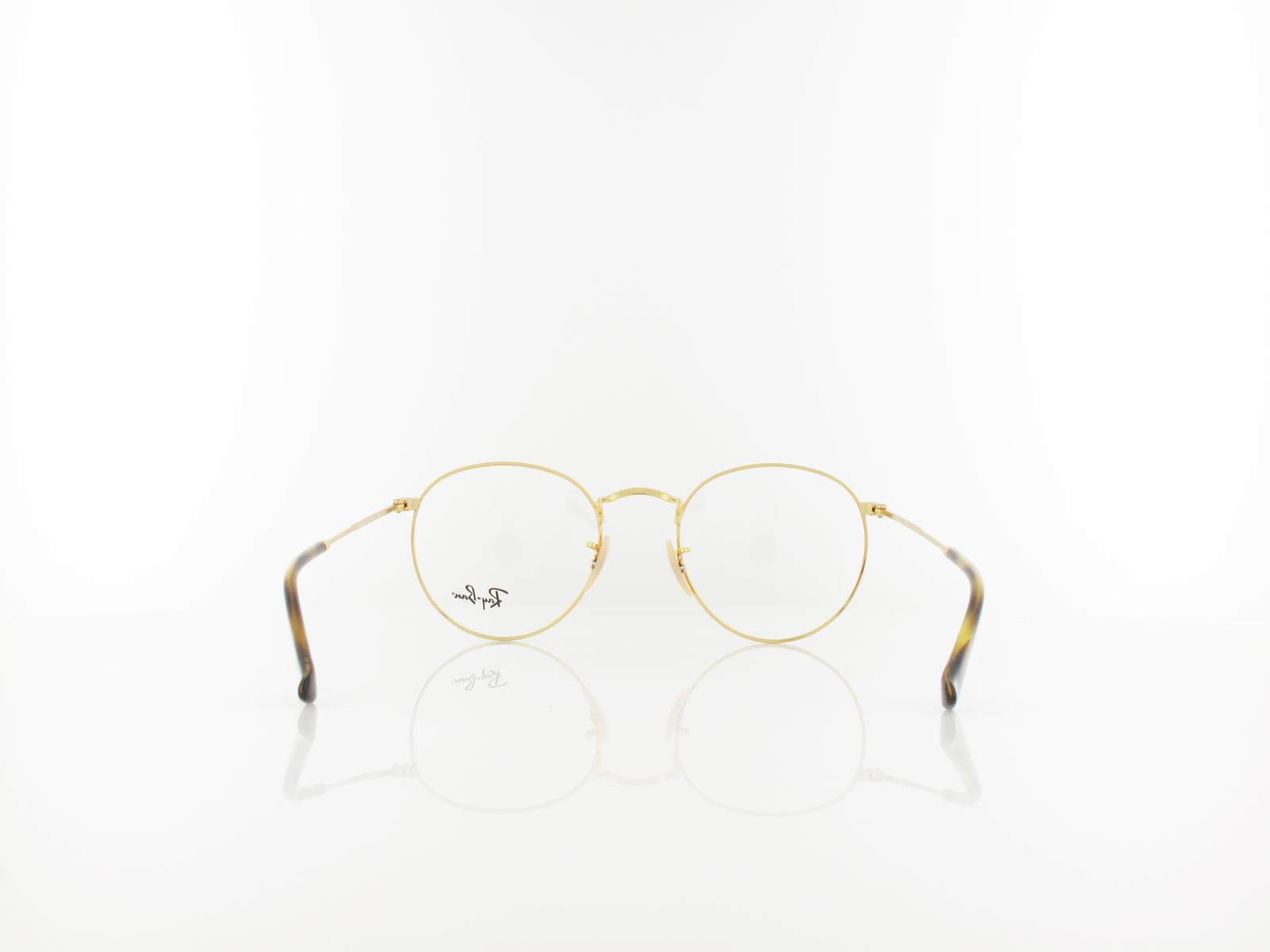 Ray Ban | Round Metal RX3447V 2945 50 | gold on top havana