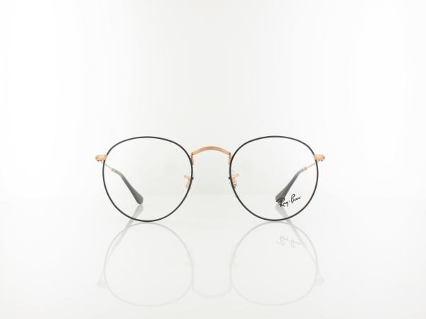Ray Ban | Round Metal RX3447V 3173 50 | black on rosegold
