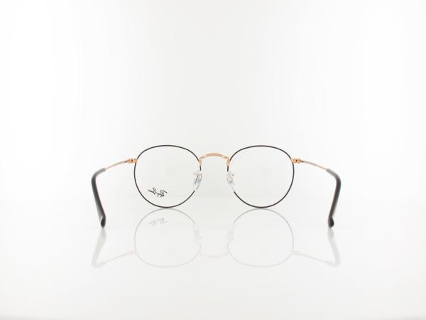 Ray Ban | Round Metal RX3447V 3173 50 | black on rosegold