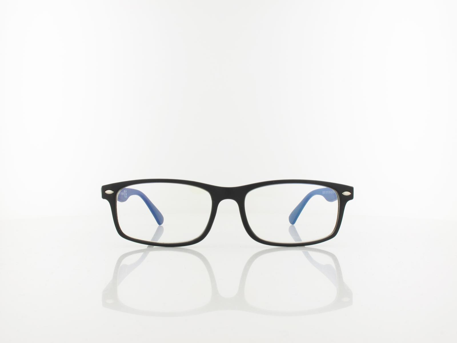 Brilando | HBLF83 BLUE-UV Fertiglesebrille | black | +1,00