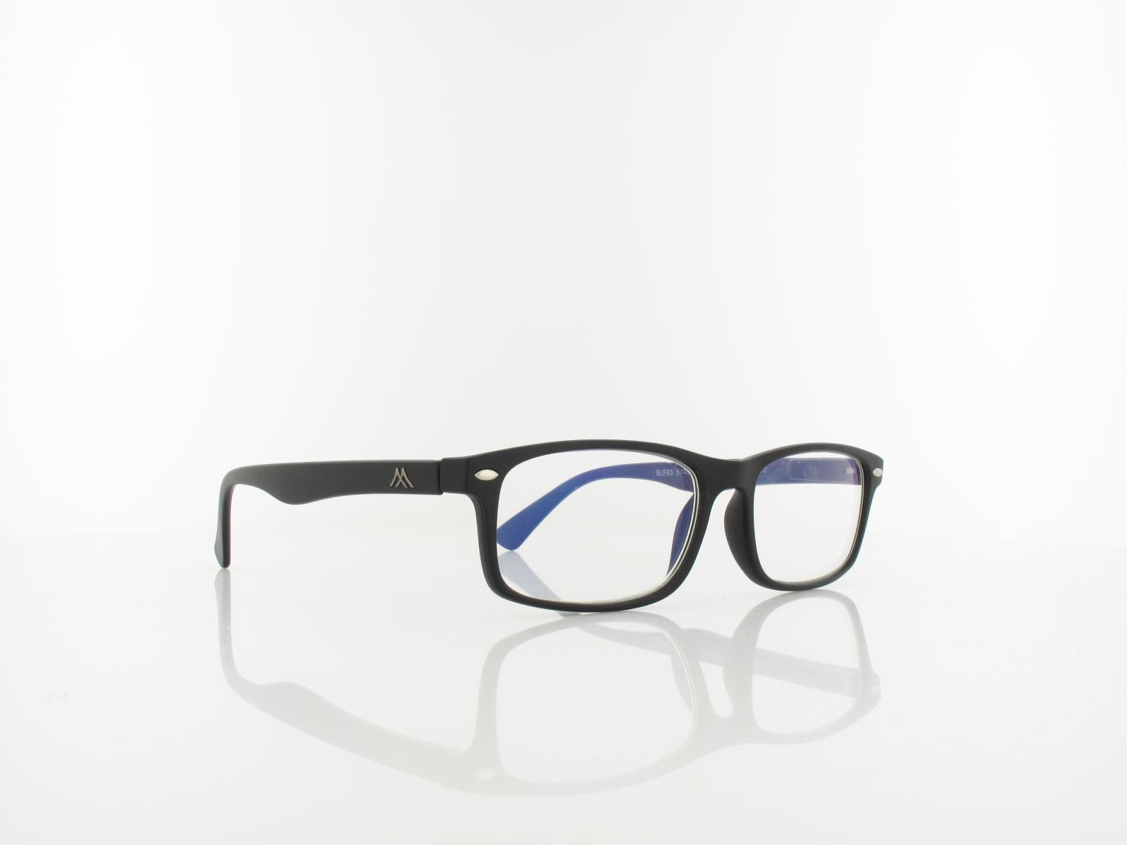 Brilando | HBLF83 BLUE-UV Fertiglesebrille | black | +1,00