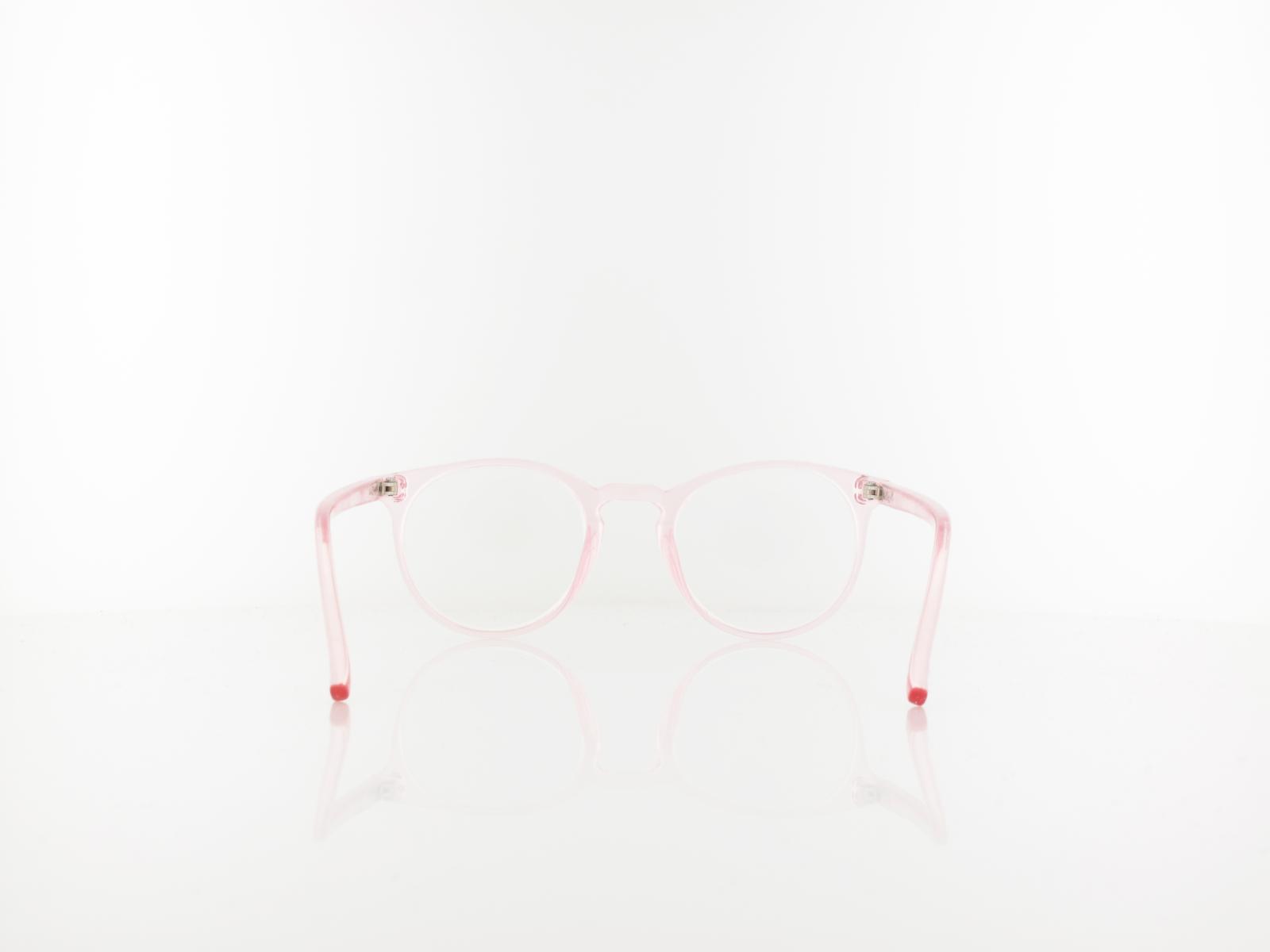 Brilando | HMR55B Fertiglesebrille | clear pink | +1,50