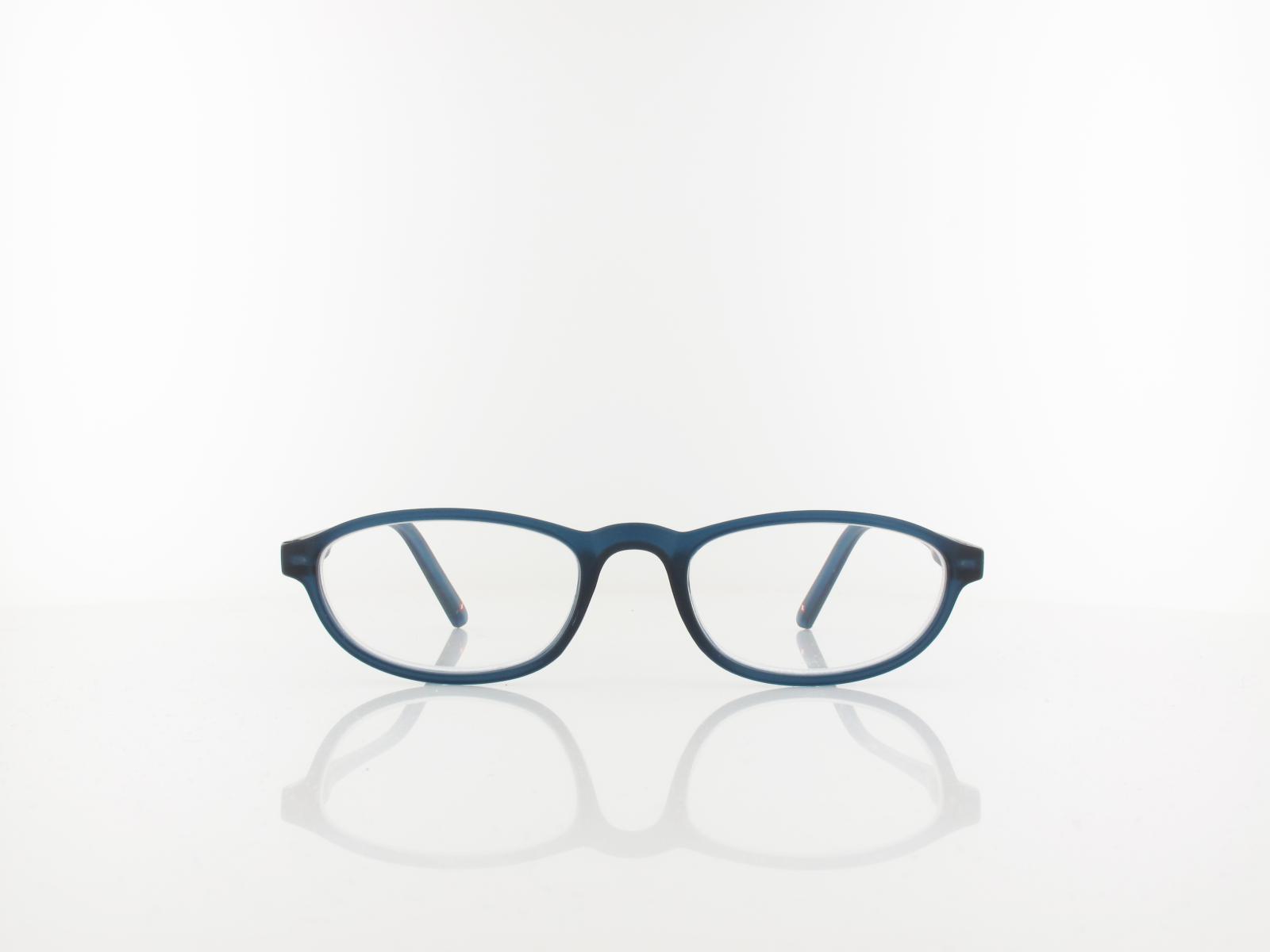 Brilando | HMR57B Fertiglesebrille | matt blue | +1,50