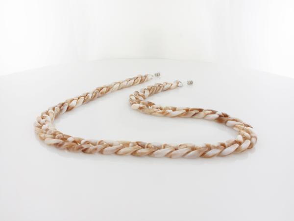 Brilando | Brillenkette 416DS | white khaki