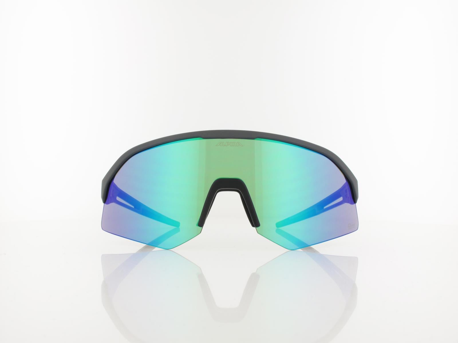 ALPINA | Sonic HR Q-LITE A8734 021 148 | midnight-grey matt / green mirror