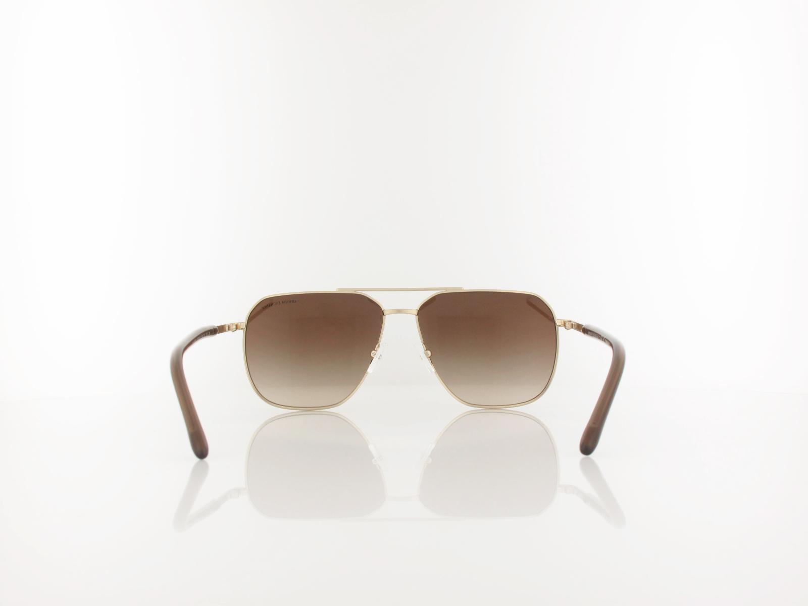 Armani Exchange | AX2057S 612113 59 | matte pale gold / brown gradient