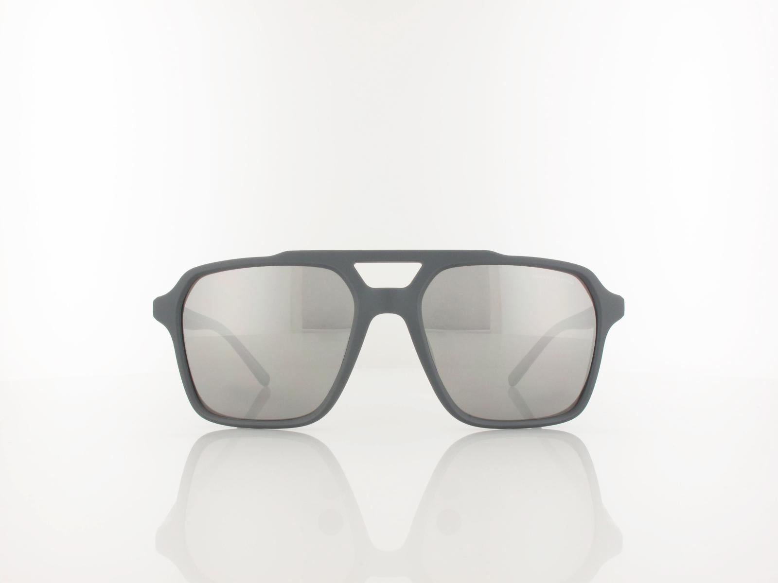 Armani Exchange | AX4166S 8400Z3 57 | matte grey / grey mirror silver polar