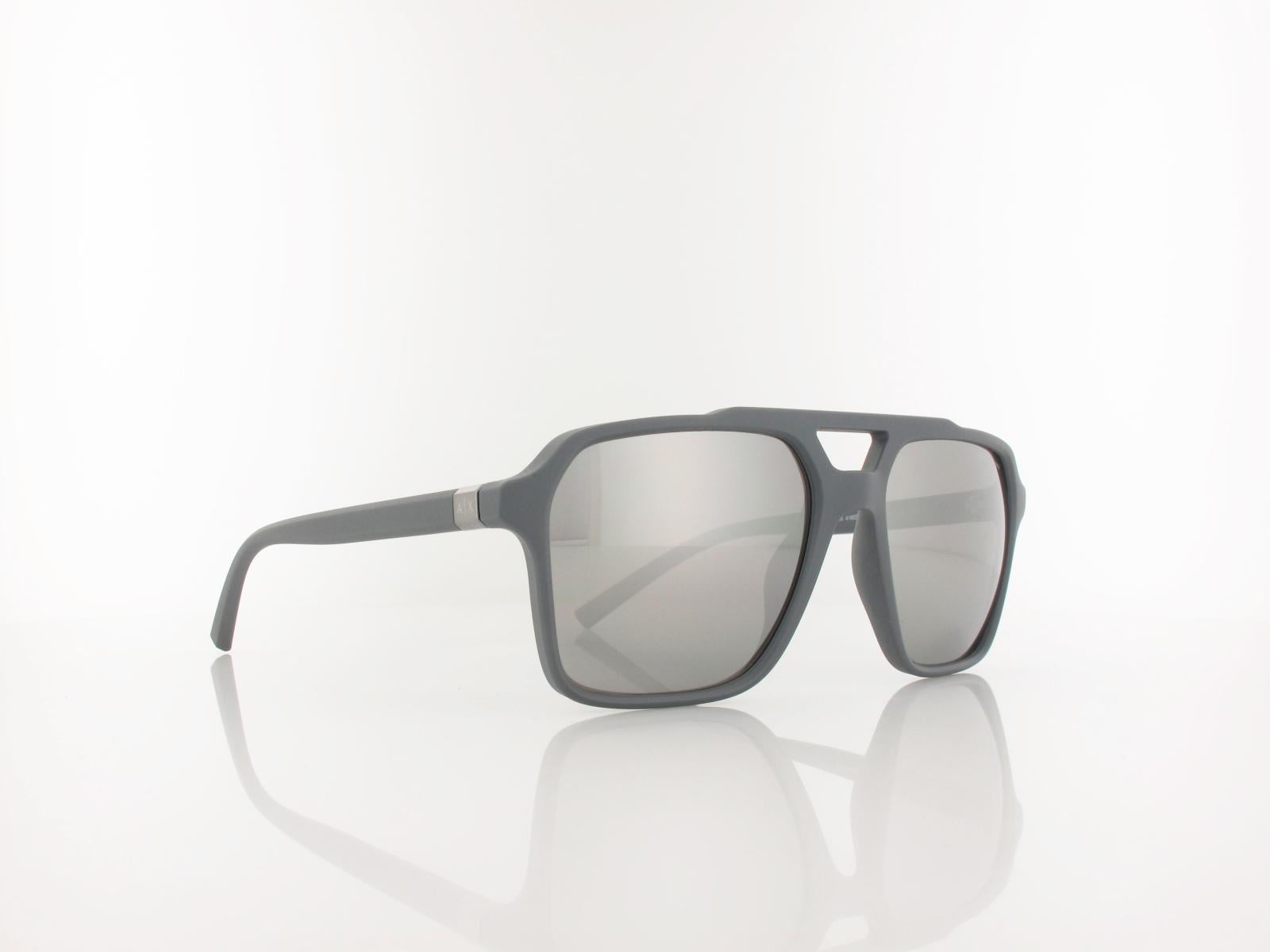 Armani Exchange | AX4166S 8400Z3 57 | matte grey / grey mirror silver polar