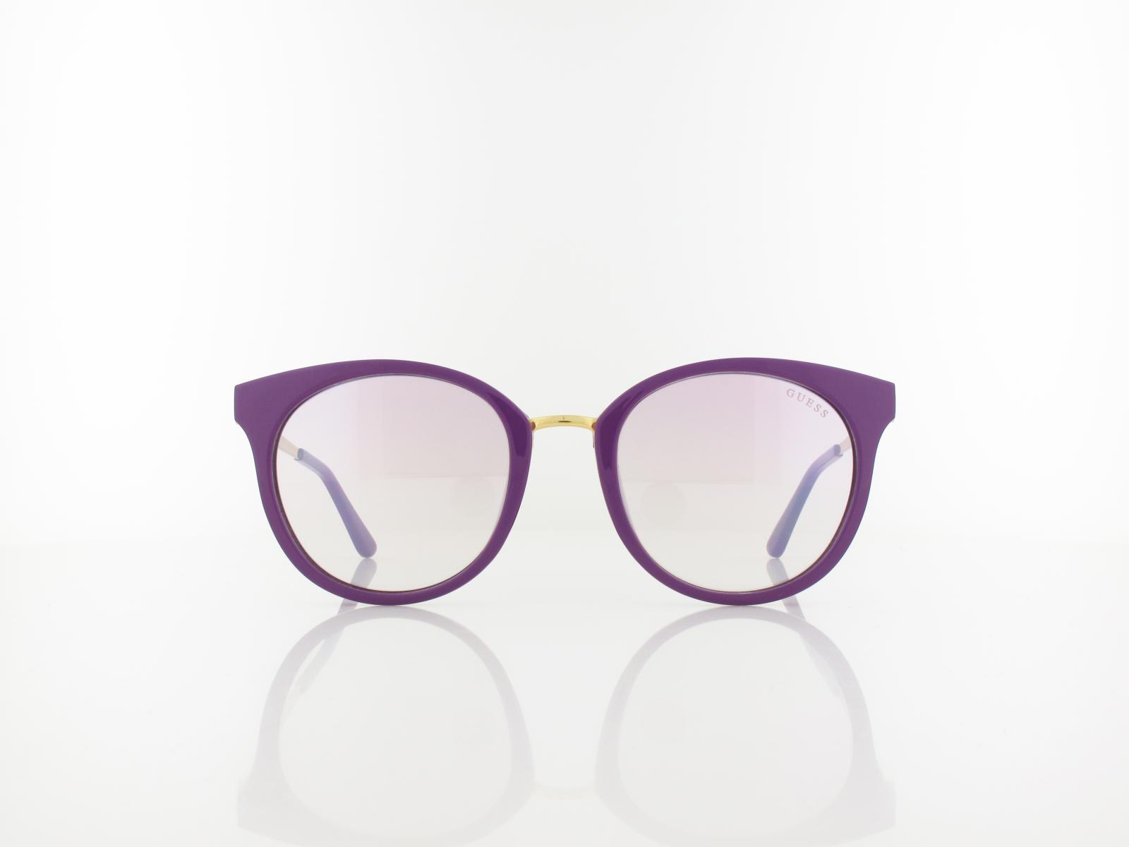 Guess | GU7688 81Z 52 | shiny violet / violet gradient mirror