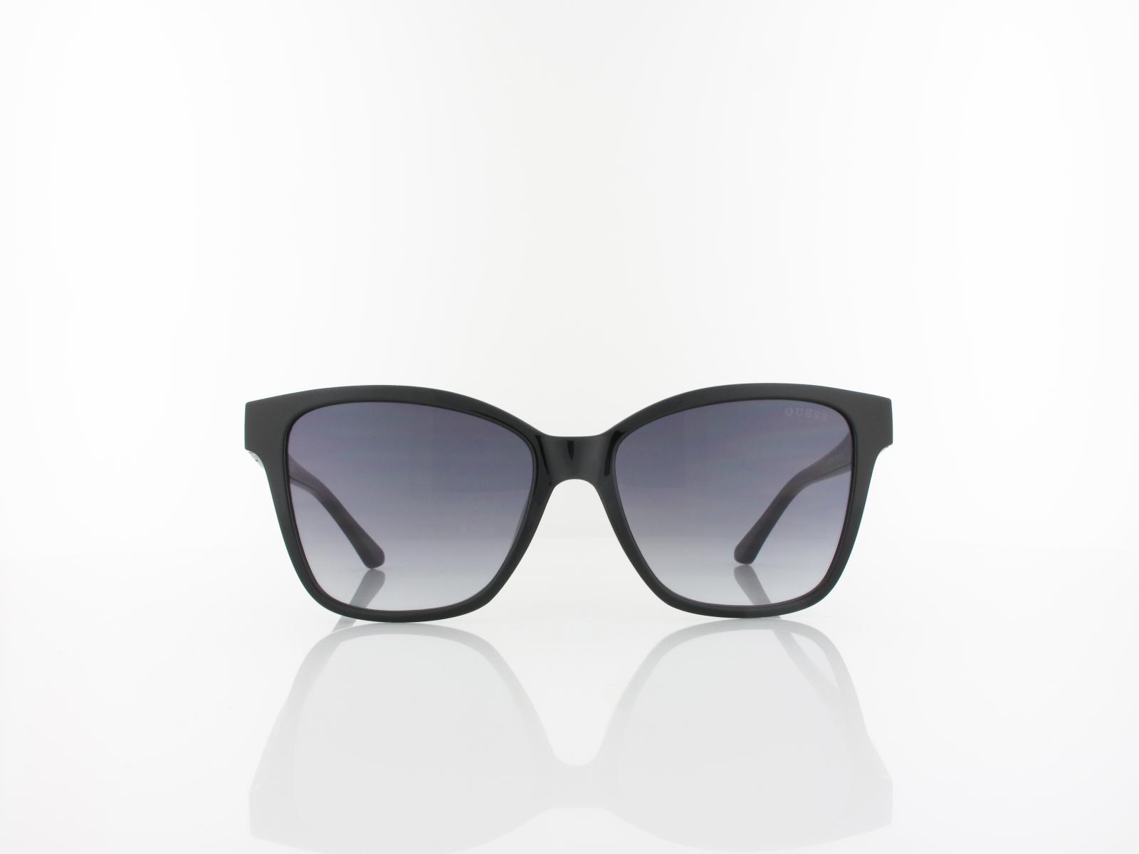 Guess | GU7776 01B 54 | shiny black / gradient smoke