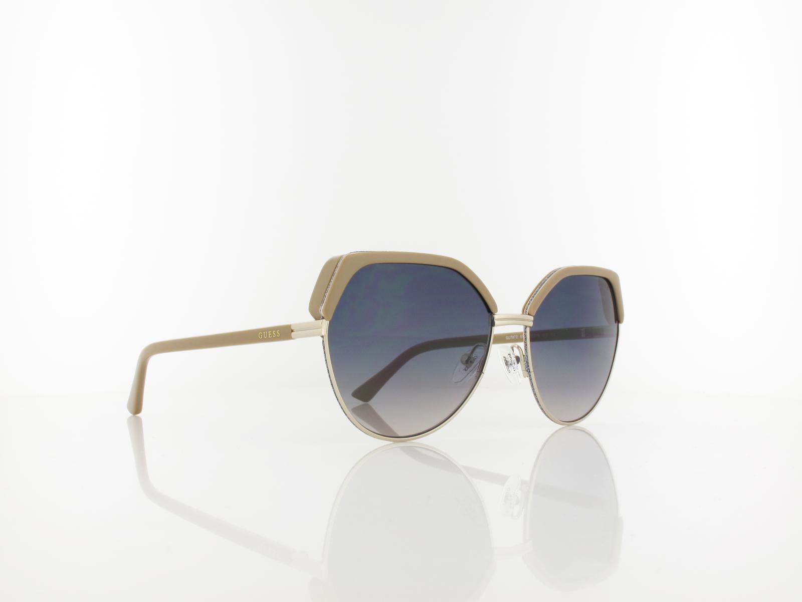 Guess | GU7872 57B 58 | shiny beige / gradient smoke