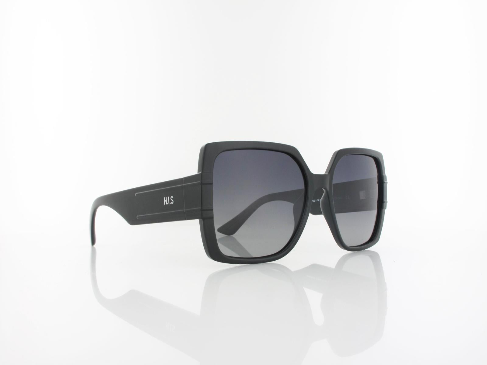 HIS polarized | HPS48102-1 56 | black / smoke gradient polarized