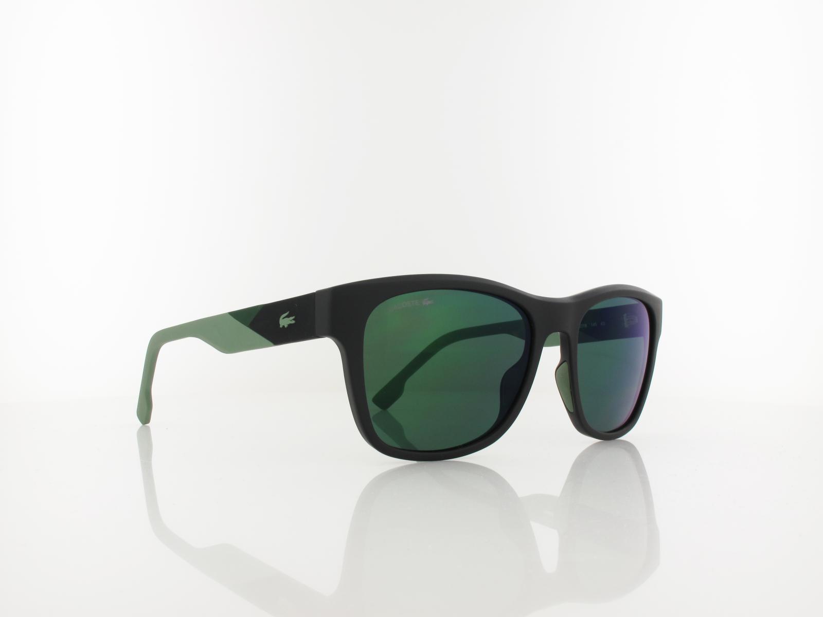 Lacoste | L6043S 002 56 | matte black green mirror / green
