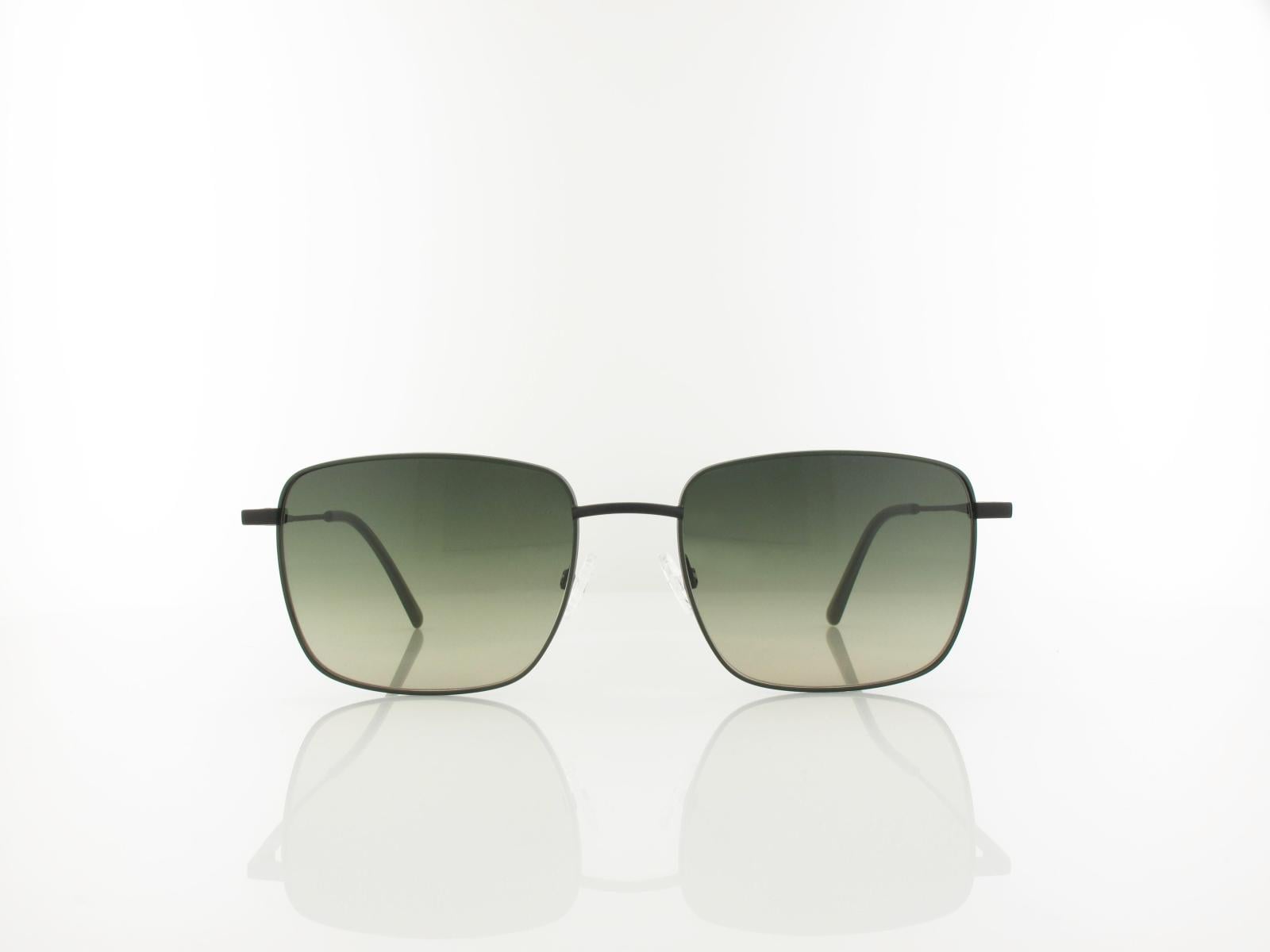 Brilando | Premium Sun L2650 56 | d&uuml;nkelgr&uuml;n schwarz matt / gr&uuml;n grau verlauf 85-65%