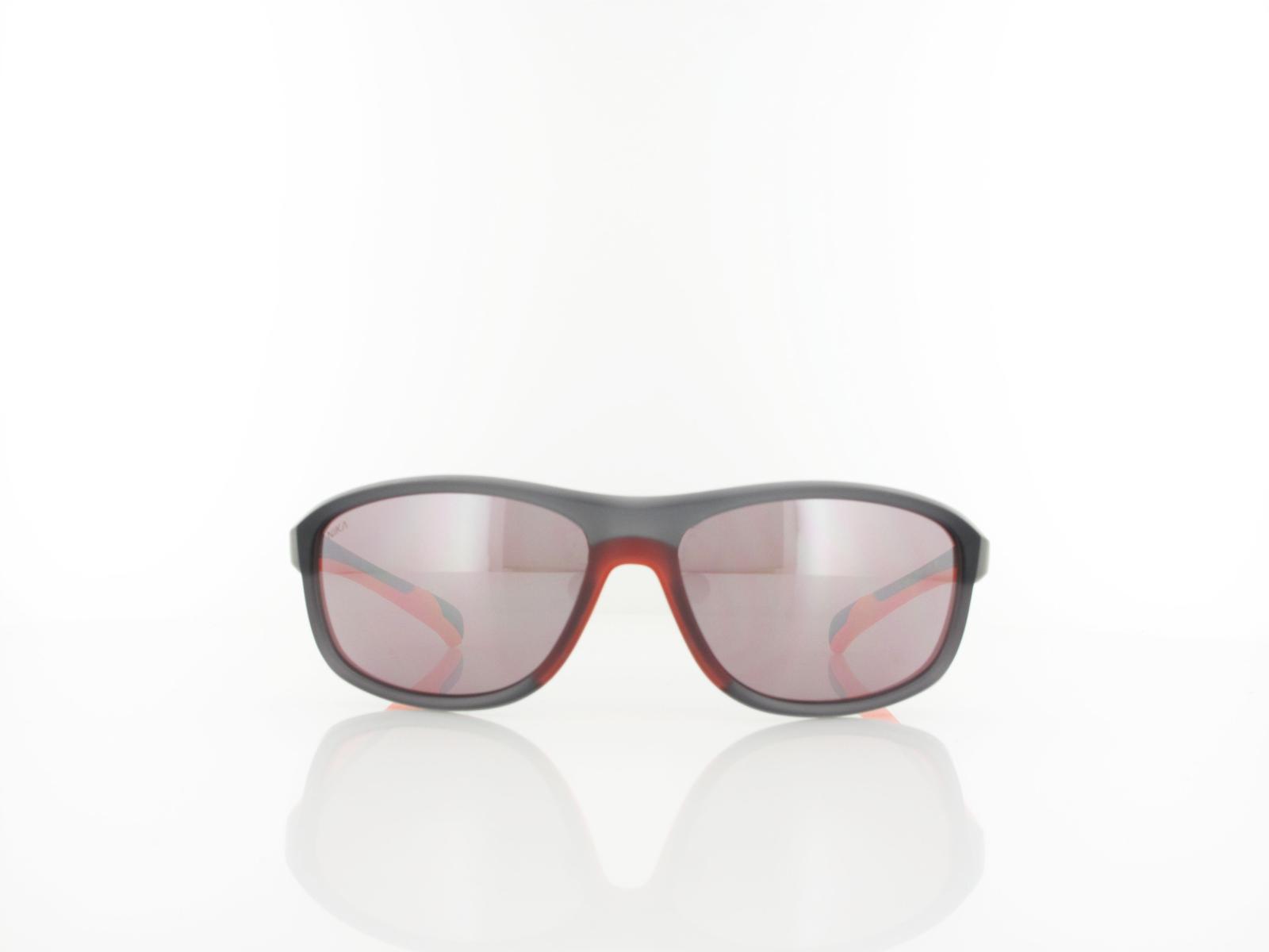 Brilando | Premium Sport M2600 61 | grau transparent rotorange / kontrast sport hazel 85%  silber ve