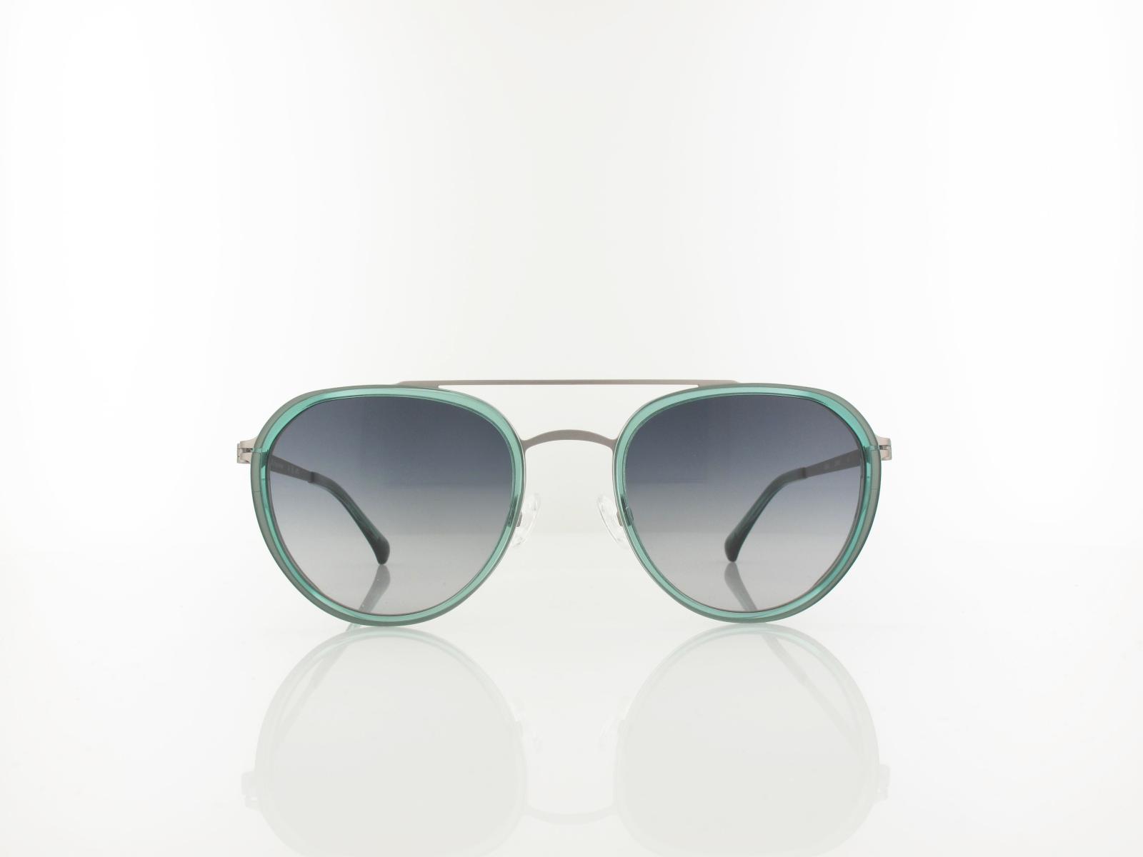 Brilando | Premium Sun U2640 53 | blau-gr&uuml;n transparent gun matt / grau verlauf 85-65%