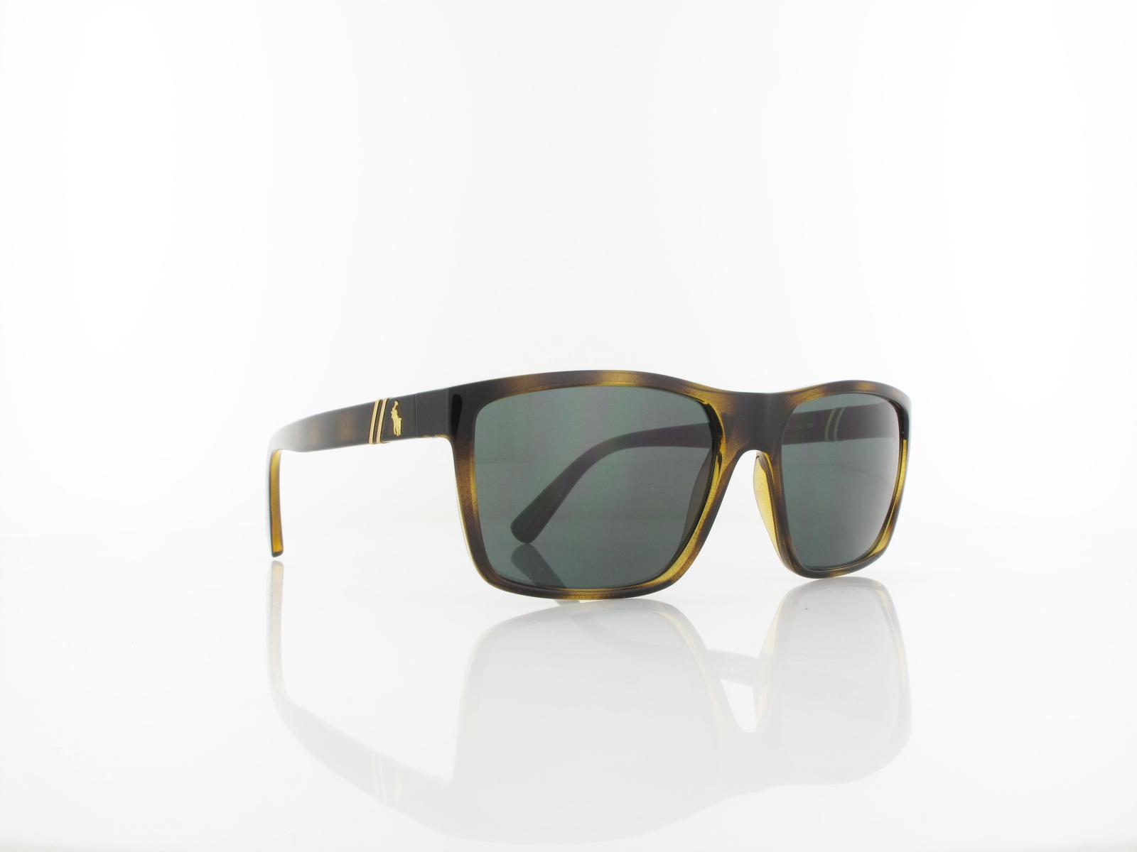 Polo Ralph Lauren | PH4133 500371 59 | shiny transparent dark havana / green