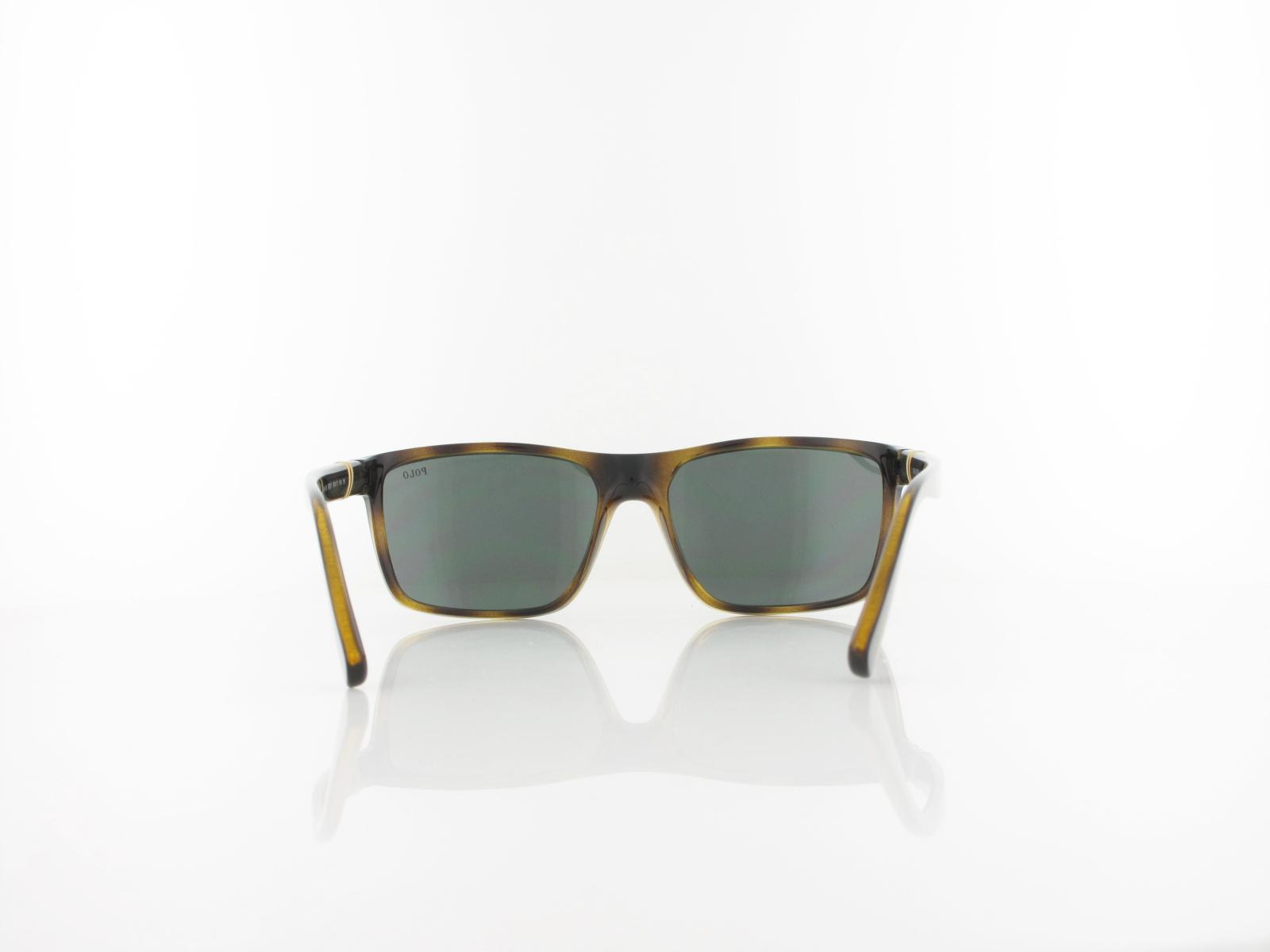 Polo Ralph Lauren | PH4133 500371 59 | shiny transparent dark havana / green
