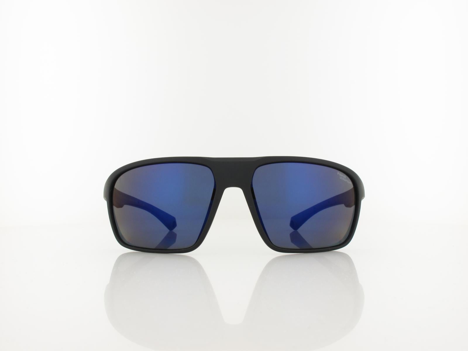 Polaroid | PLD 7058/S 0VK/QG 64 | matte black blue / blue mirror polarized high contrast