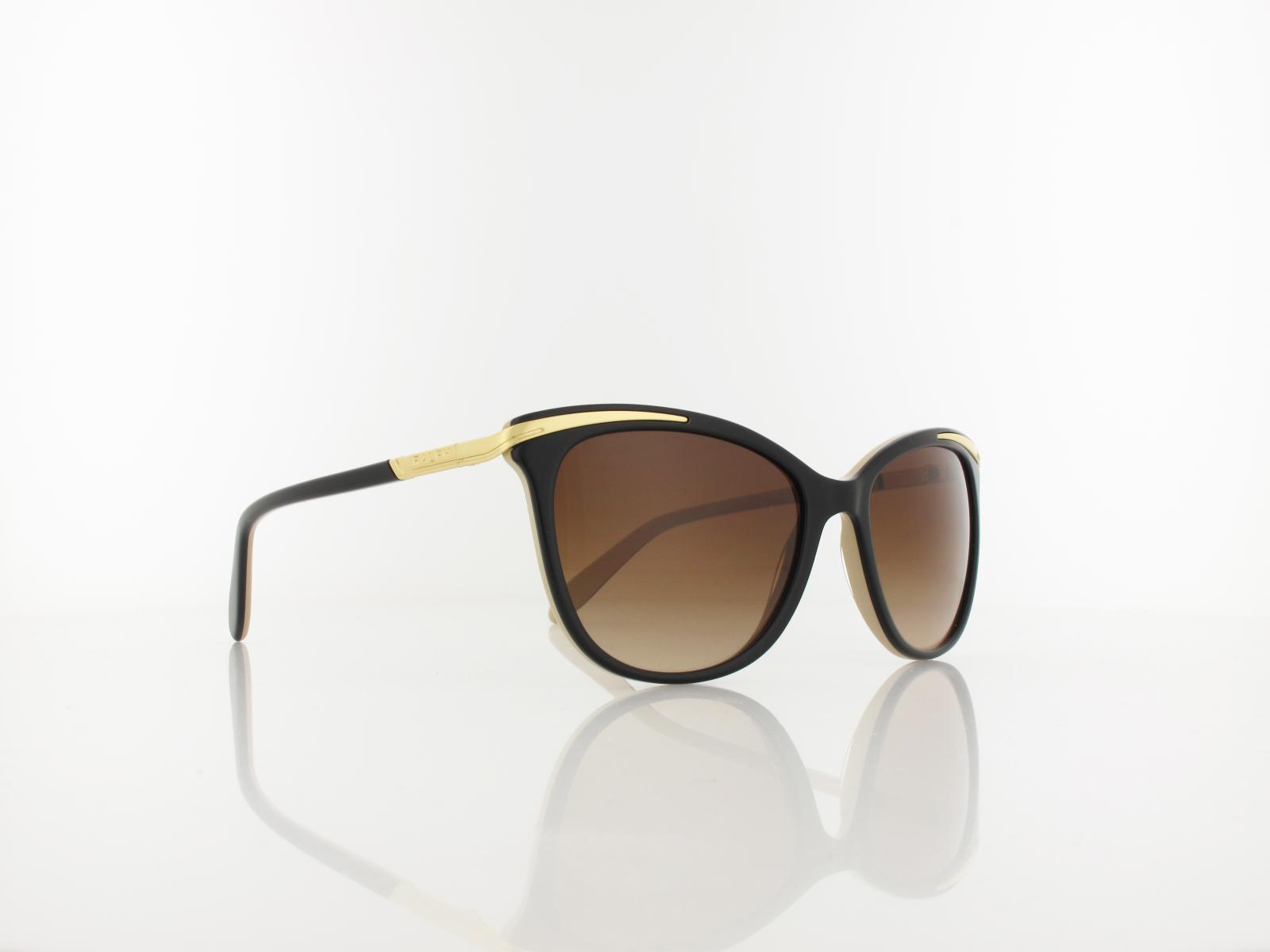 Ralph | RA5203 109013 54 | shiny black on nude gold / gradient brown