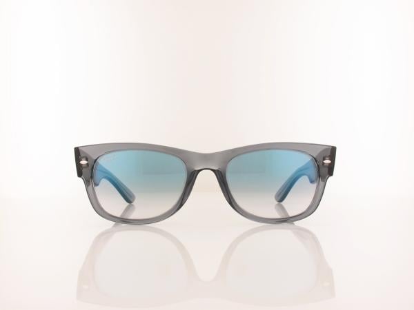 Ray Ban | MEGA WAYFARER II RB0832S 68463F 55 | transaprent grey / clear gradient blue