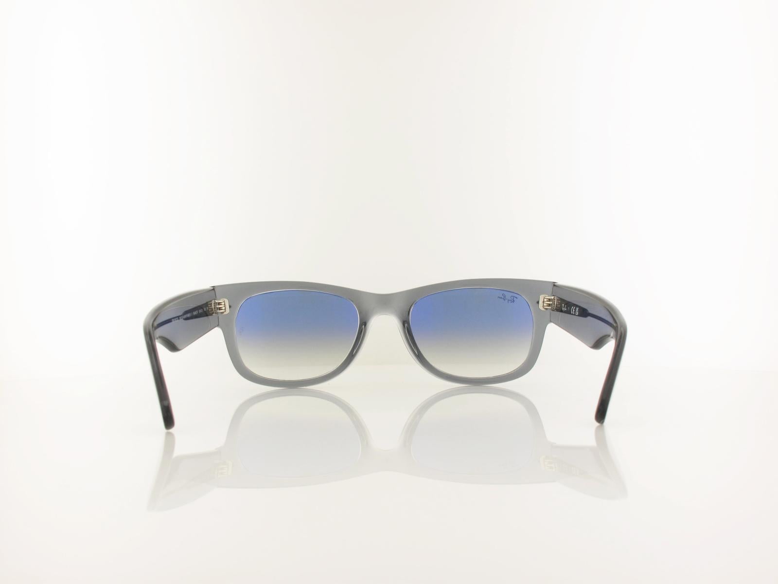 Ray Ban | MEGA WAYFARER II RB0832S 68463F 55 | transaprent grey / clear gradient blue