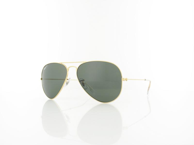 Ray Ban | Aviator Large Metal RB3025 001/58 58 | arista / crystal green pol
