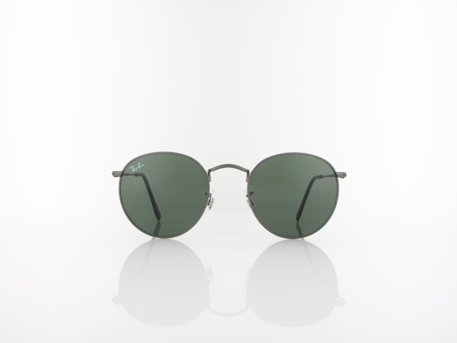 Ray Ban | Round Metal RB3447 029 50 | matt gunmetal / green