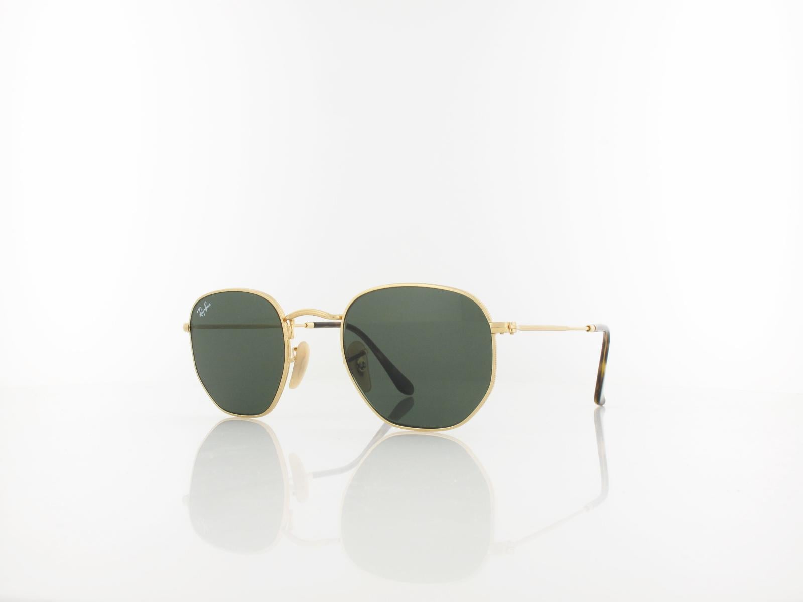 Ray Ban | Hexagonal RB3548N 001 48 | gold / crystal green