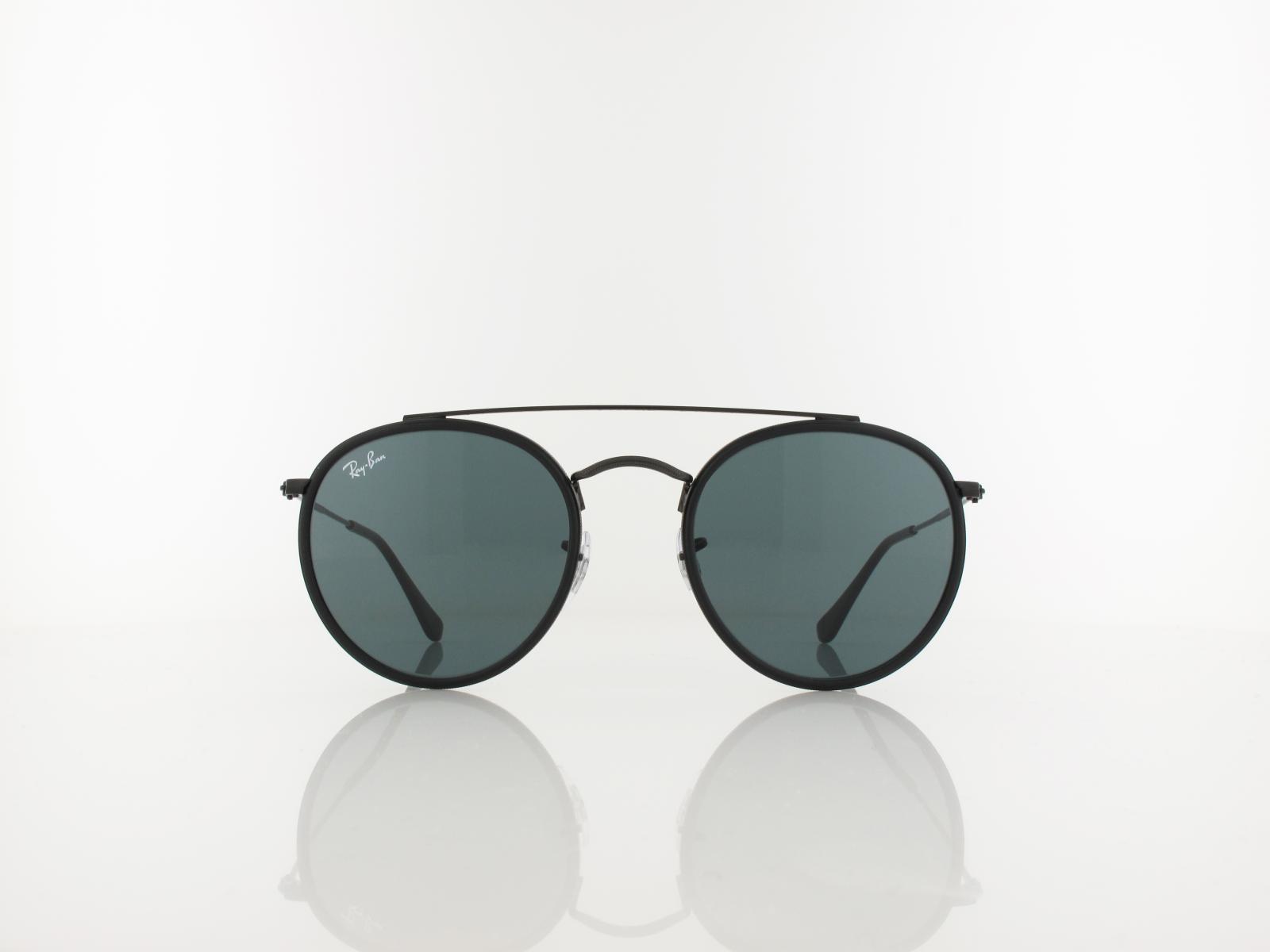 Ray Ban | Round Double Bridge RB3647N 002/R5 51 | black / blue