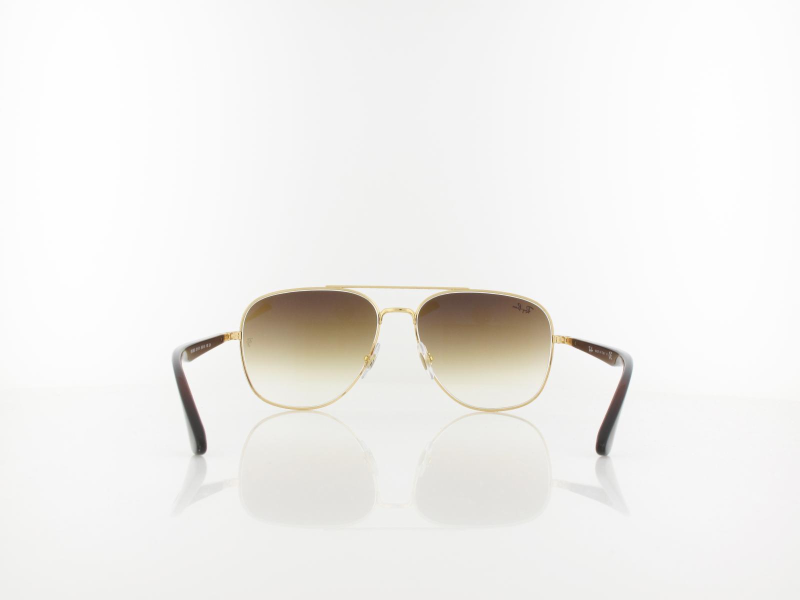 Ray Ban | RB3683 001/51 56 | arista / light brown gradient