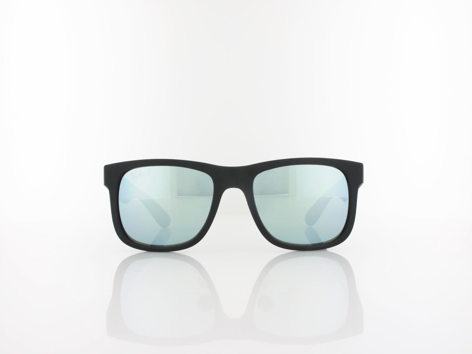 Ray Ban | Justin RB4165 622/Y4 51 | rubber black / green mirror silver polar