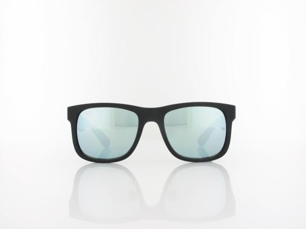 Ray Ban | Justin RB4165 622/Y4 51 | rubber black / green mirror silver polar