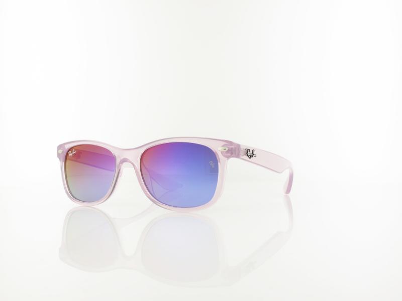 Ray Ban | New Wayfarer KIDS RJ9052S 7147B1 47 | opal violett / green - mirror blue violet