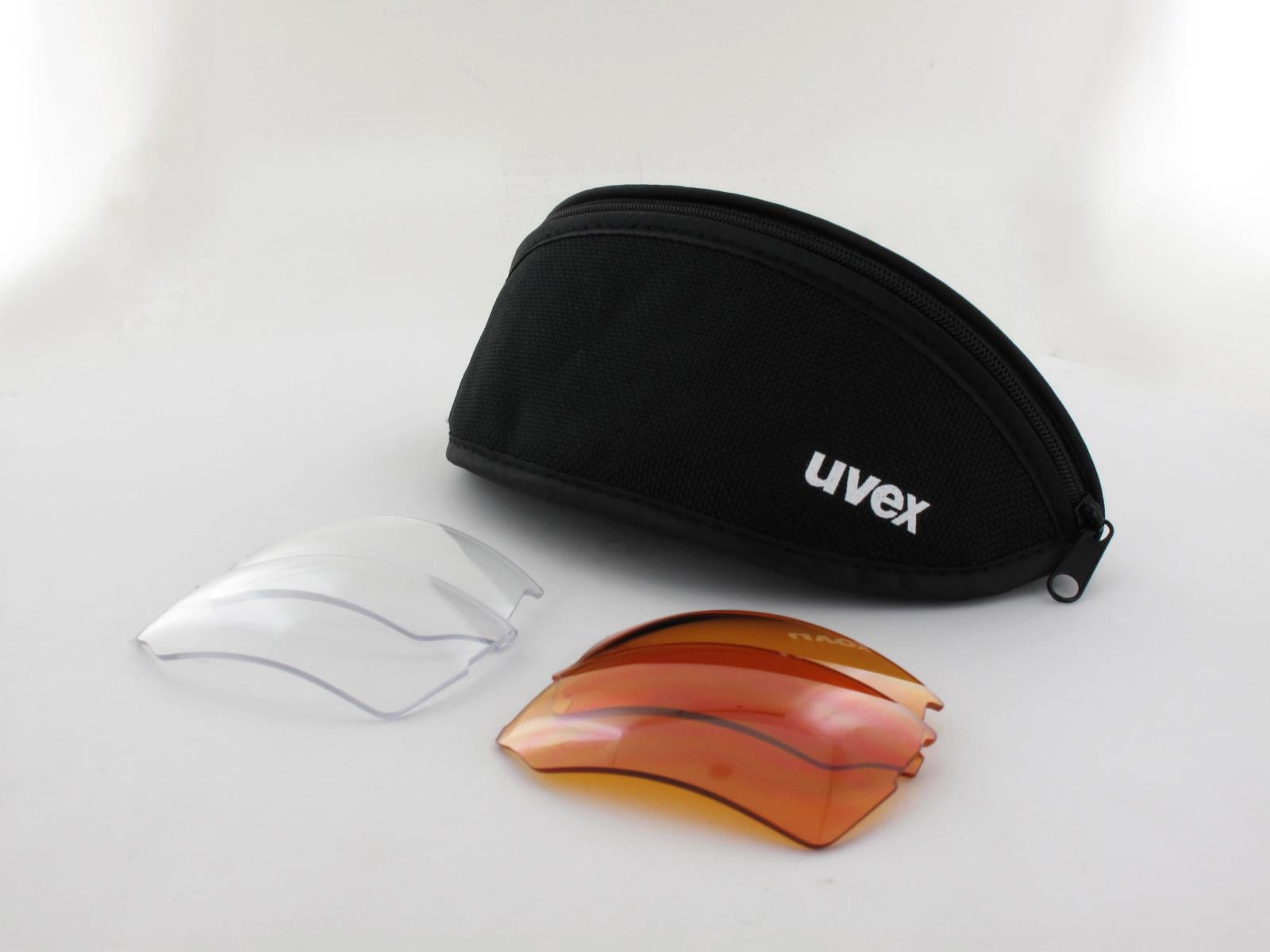 UVEX | blaze III S532046  2416 70 | black blue / mirror blue - ltm orange - clear