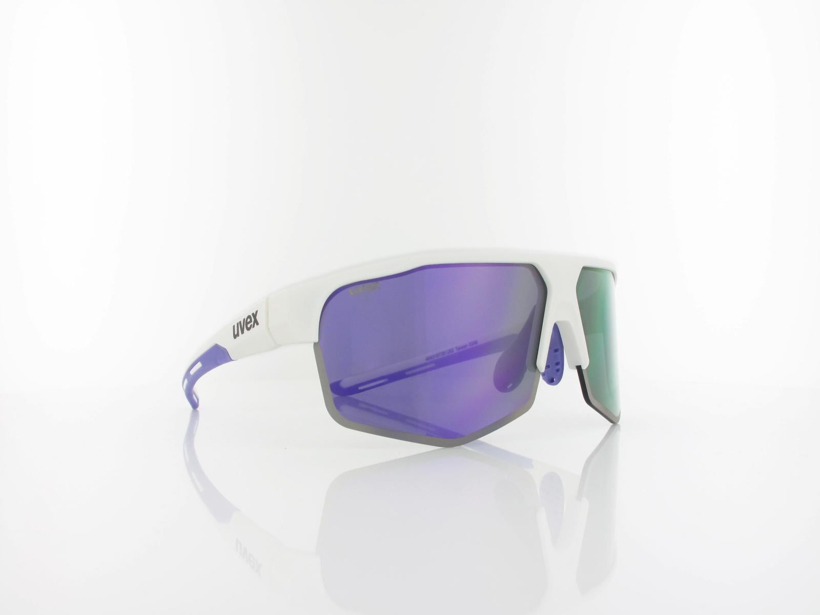 UVEX | axos set S533081 8416 70 | white matt / mirror purple - clear