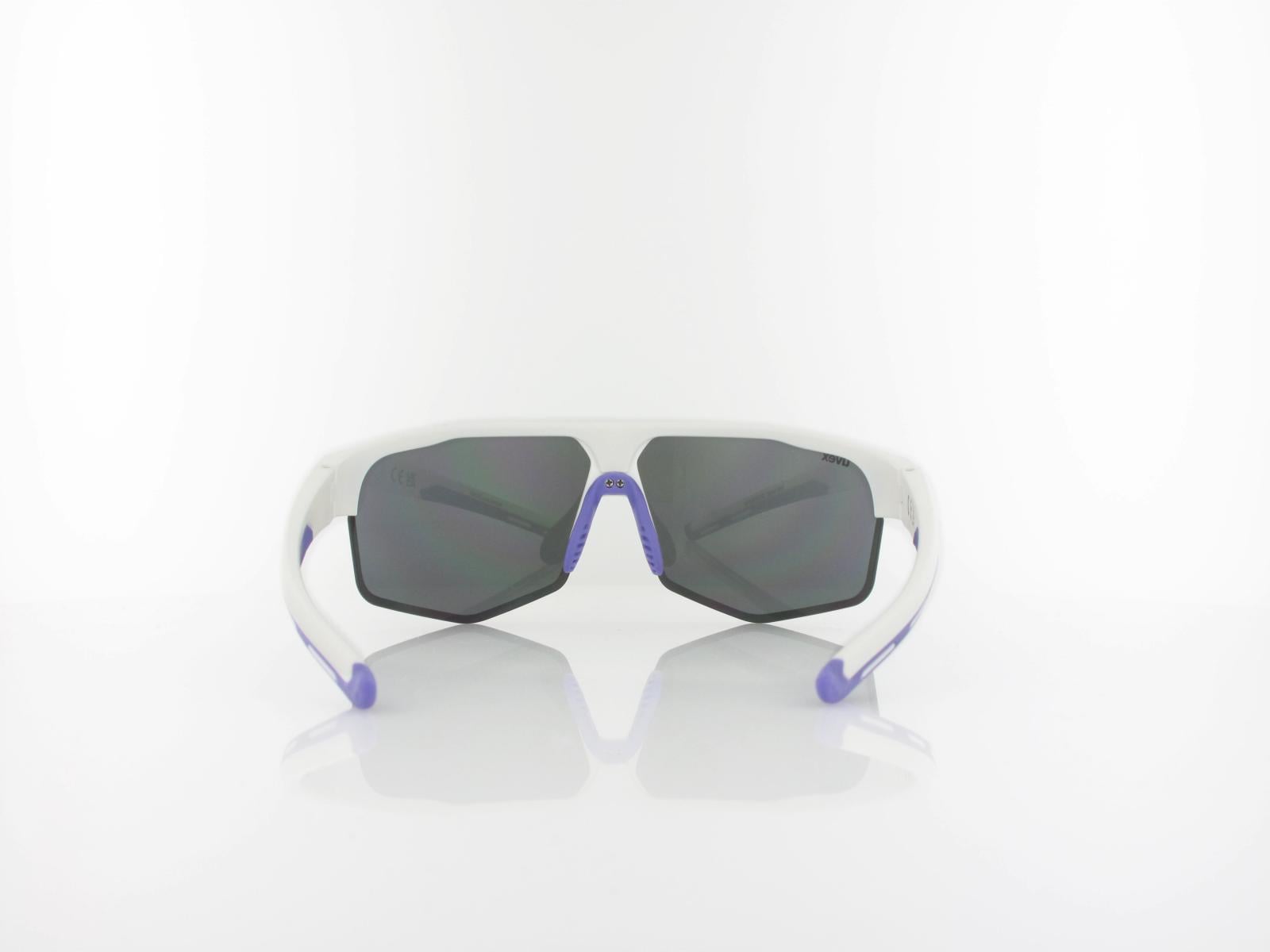 UVEX | axos set S533081 8416 70 | white matt / mirror purple - clear