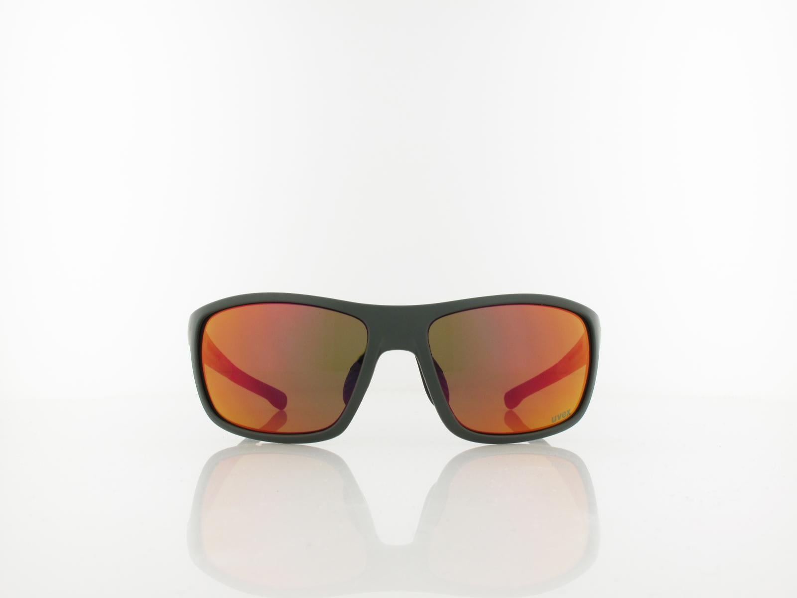 UVEX | RXd 4004 CV 7200 9054 58 | khaki matt / colorvision nature - red mirror