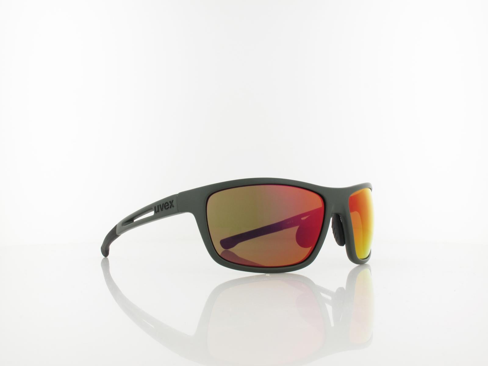 UVEX | RXd 4004 CV 7200 9054 58 | khaki matt / colorvision nature - red mirror