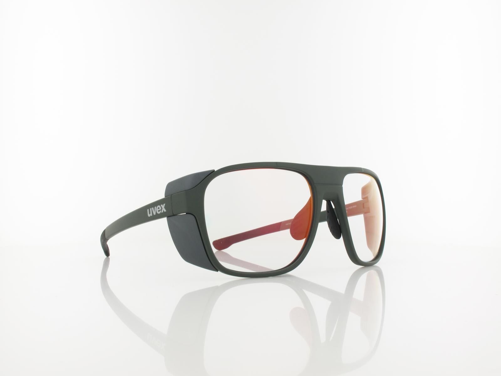 UVEX | RXd 4007 V 9064 7200 57 | khaki matt / variomatic grau - red mirror
