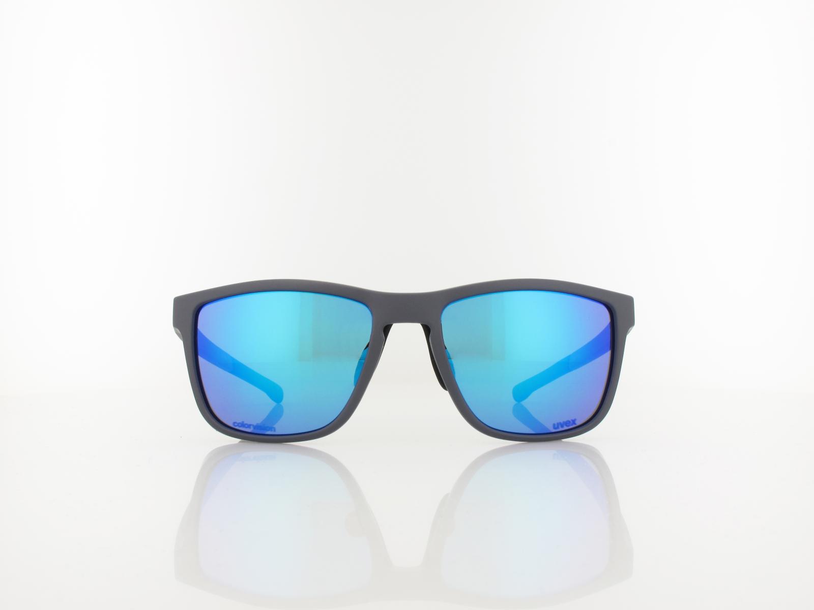 UVEX | RXd 4008 CV 1526 56 | grau matt / colorvision nature - blauspiegel