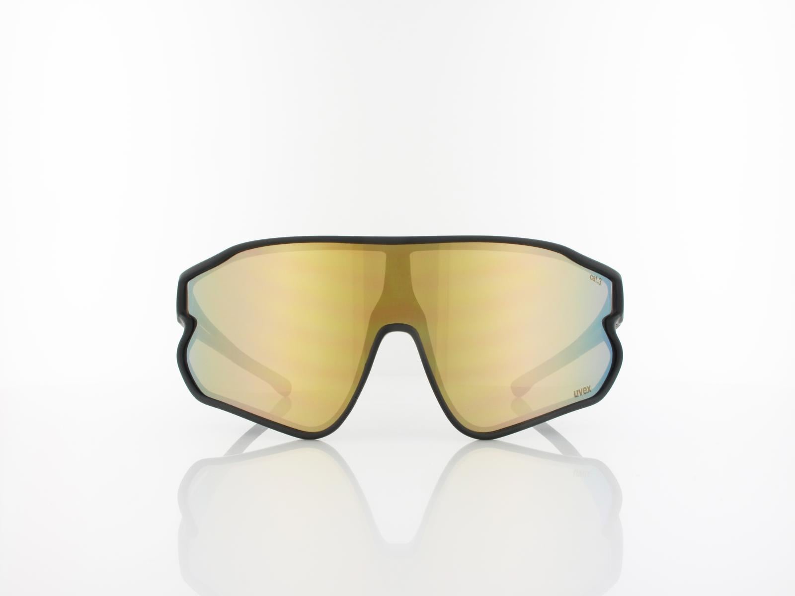UVEX | RXs 4301 1200 9053 135 | black matt / brown - gold mirror