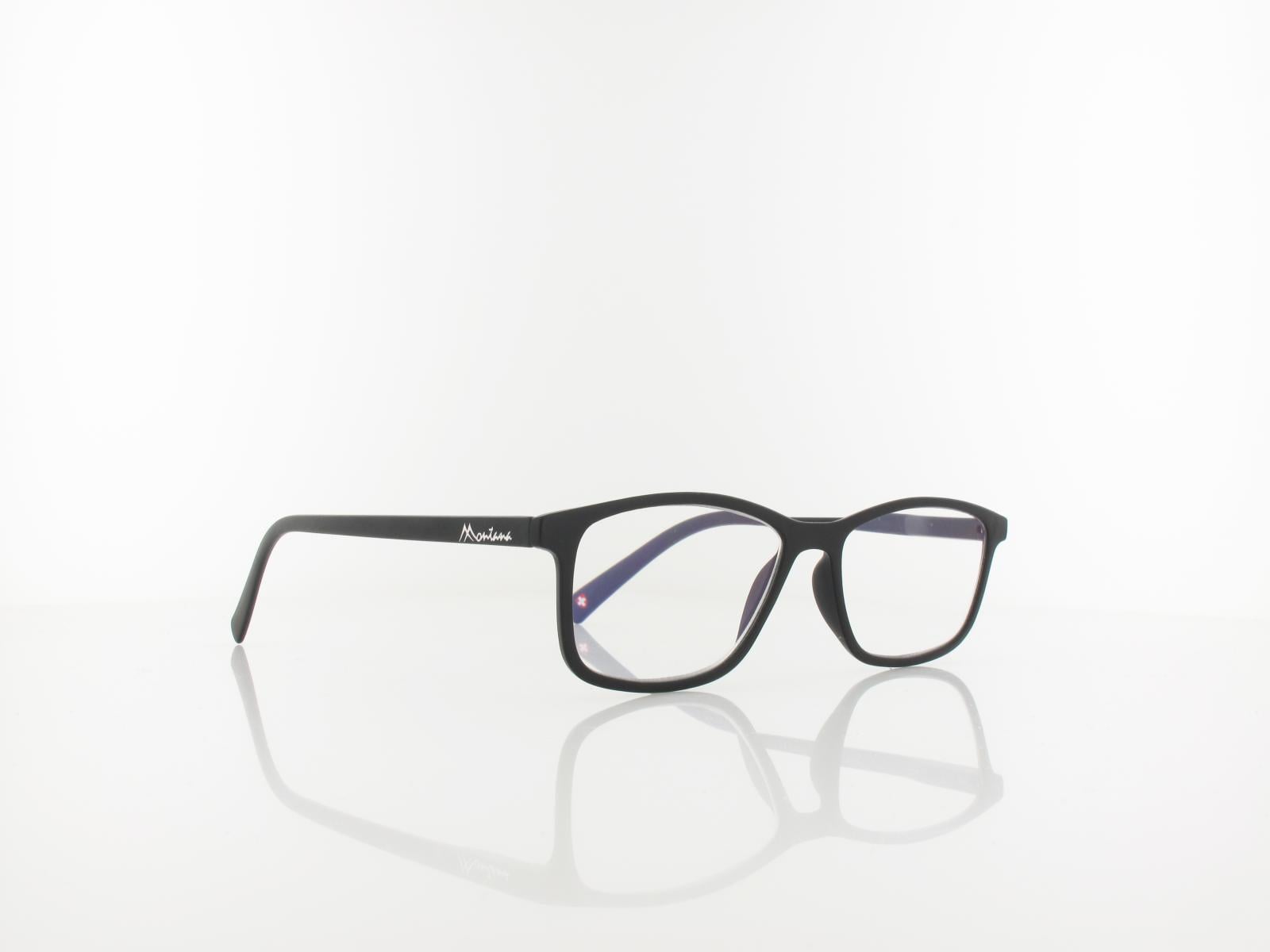 Brilando | BLF51 BLUE-UVFertiglesebrille | matt black | +2,50