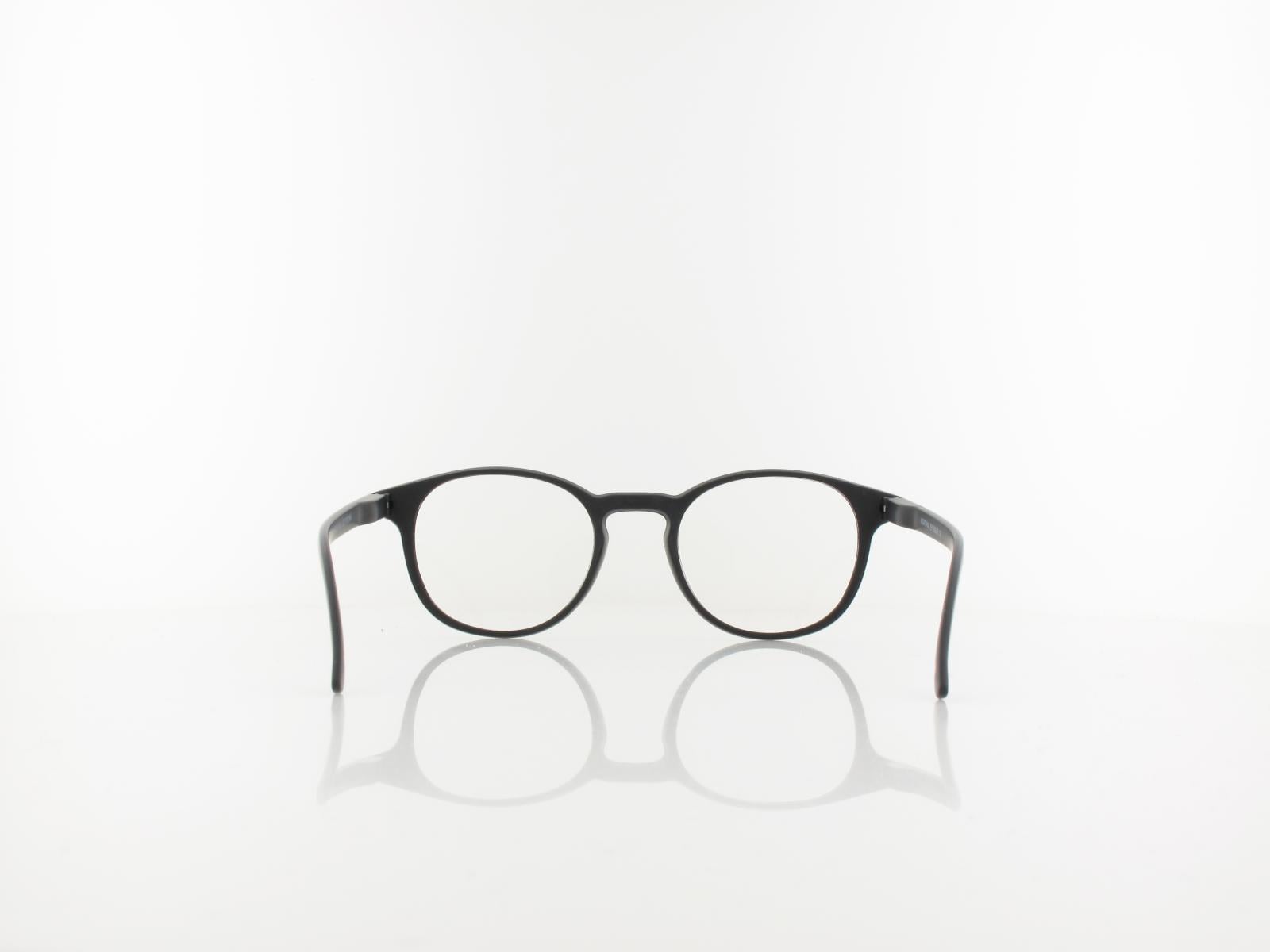 Brilando | BLF52 BLUE-UV Fertiglesebrille | matt black | +1,00