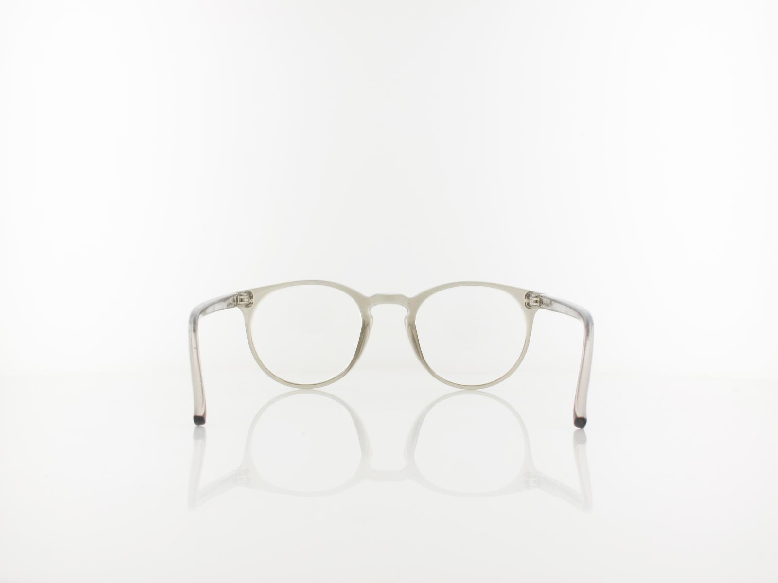 Brilando | HMR55 Fertiglesebrille | clear grey | +3,50