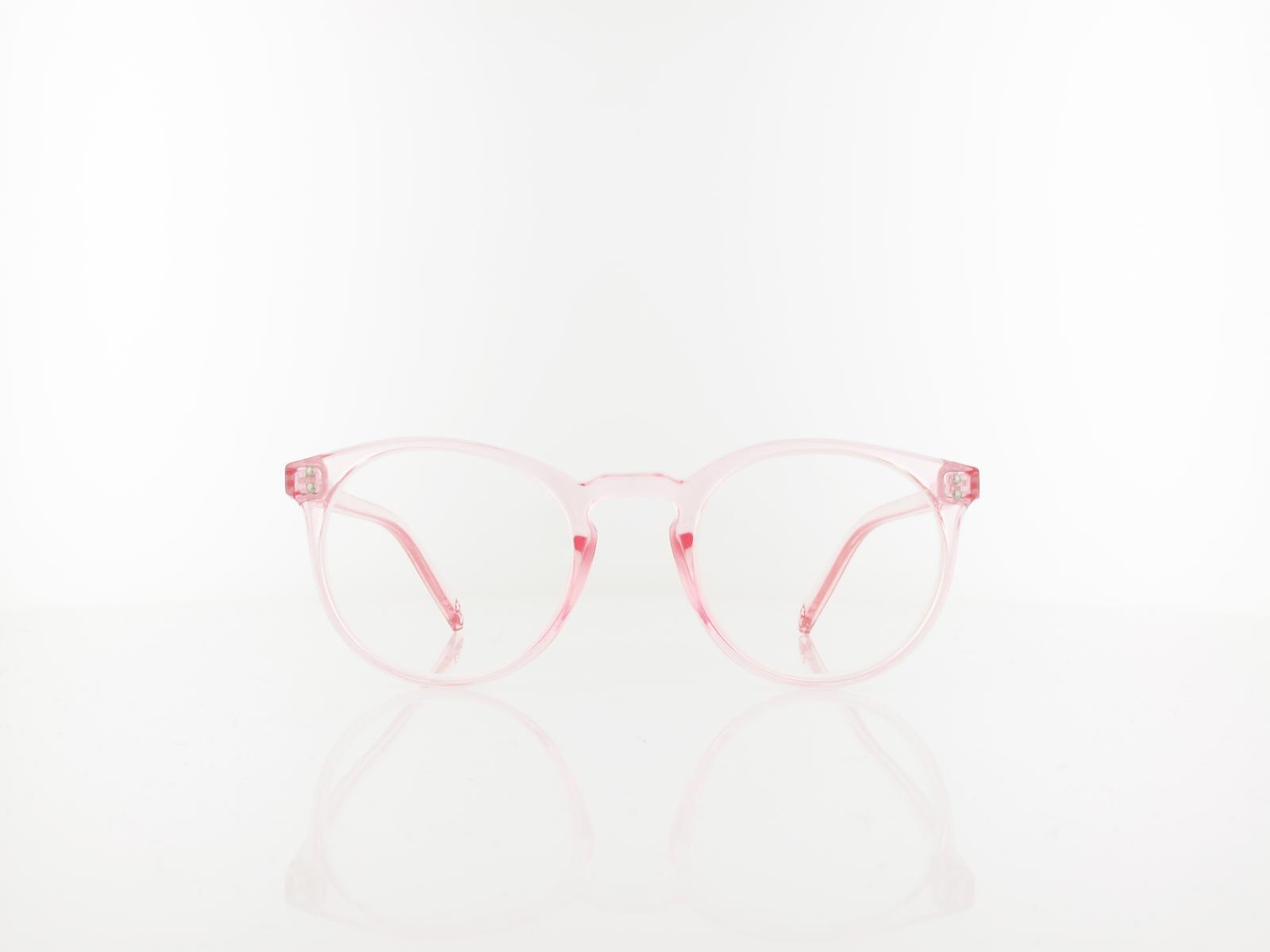 Brilando | HMR55B Fertiglesebrille | clear pink | +1,00